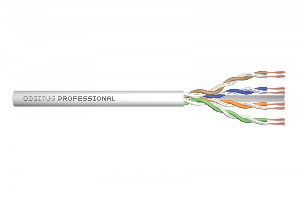 Assmann Kabel teleinformatyczny patchcordowy kat.6A, U/UTP, linka, AWG 26/7, LSOH, 305m, szary, karton