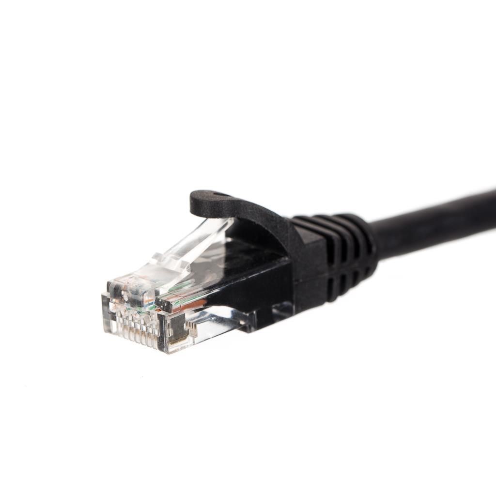 Netrack BZPAT1P5UK patchcord RJ45, osłonka zalewana, kat. 5e UTP, 1.5m czarny