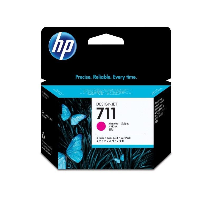 HP Tusz 711 29ml Magenta 3-Pack CZ135A