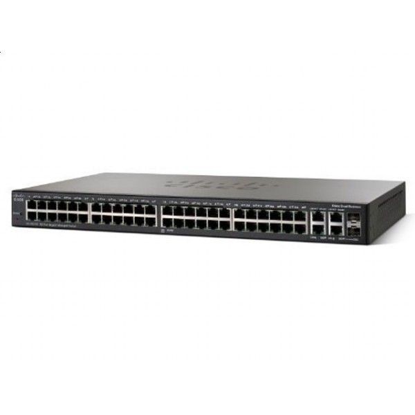 Cisco Systems Switch zarządzalny Cisco SG200-50P 48x100/1000 2xSFP Combo Rack PoE (SLM2048PT)