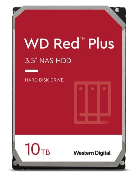 Western Digital WD Red Plus 10TB SATA 6Gb/s 3.5inch 256MB cache 7200Rpm Internal HDD Bulk