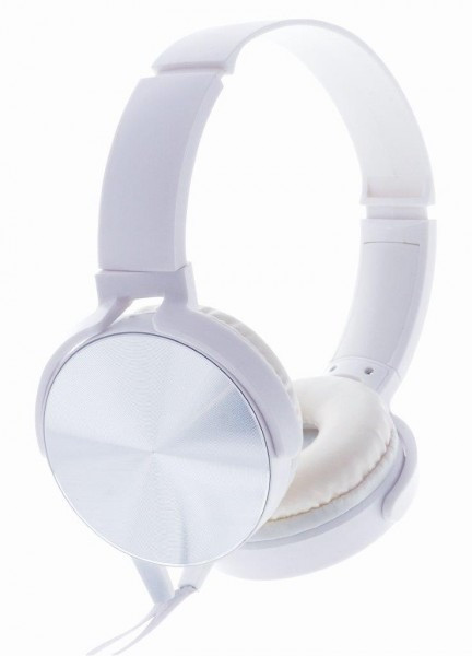 rebeltec Słuchawki stereo z mikrofonem Montana Białe