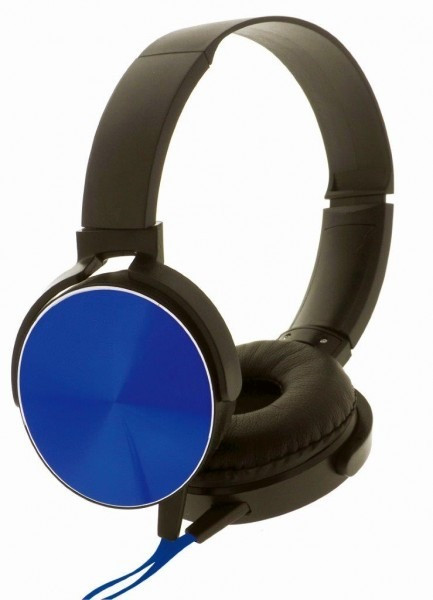 rebeltec Słuchawki stereo z mikrofonem Montana Czarno-niebieskie