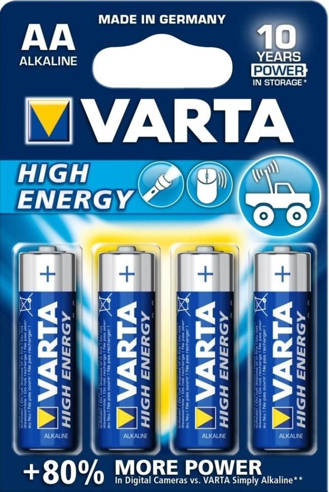 VARTA Baterie High Energy, Mignon LR06/AA - 4 szt