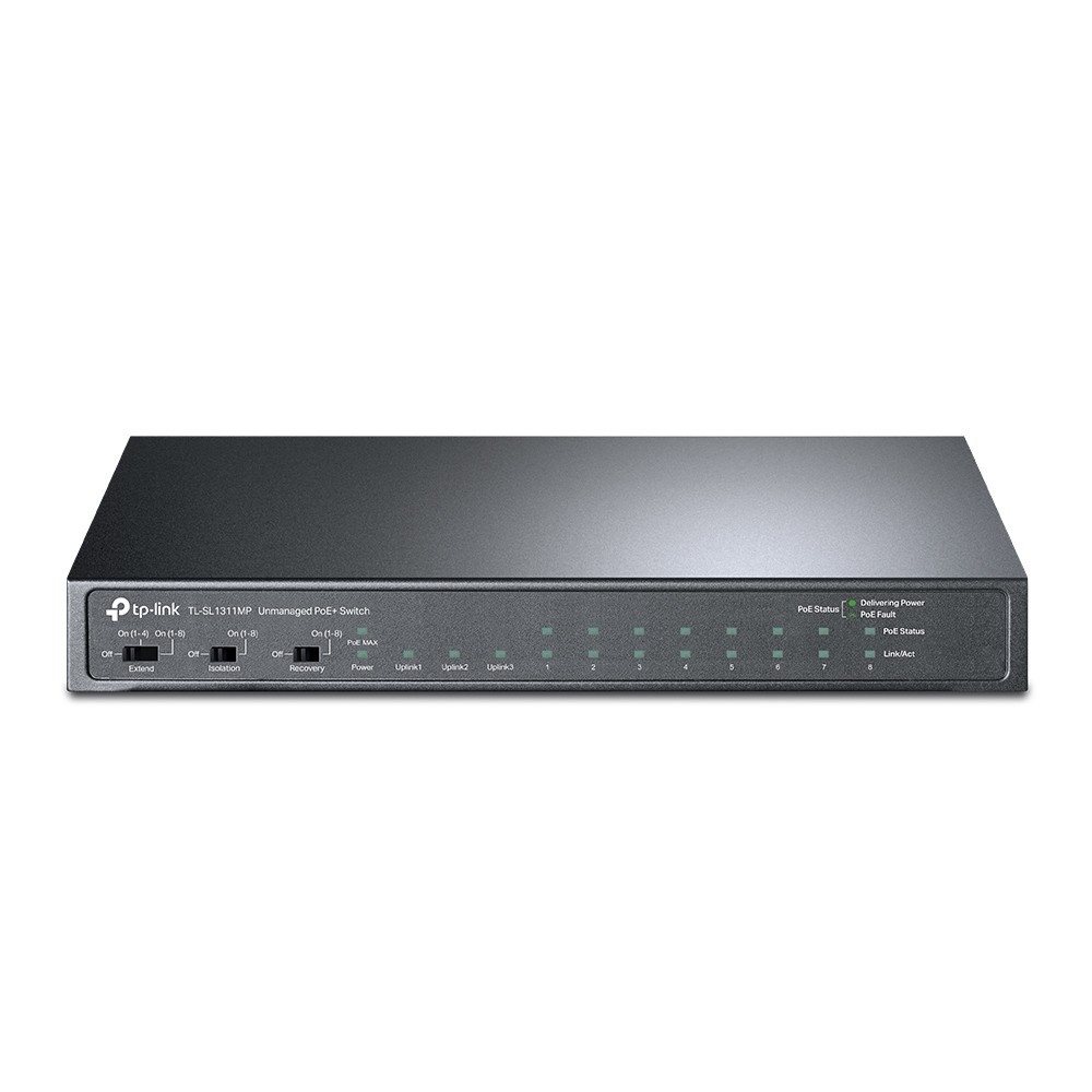 TP-Link Przełącznik SL1311MP 8xFE PoE+ 2xGE 1xSFP