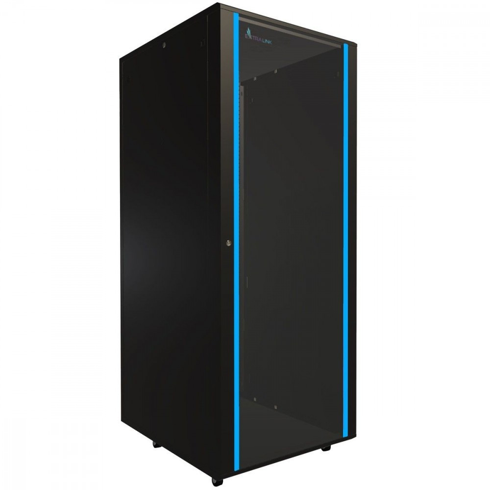 Extralink Szafa rack 42U 800x1000mm czarna stojąca