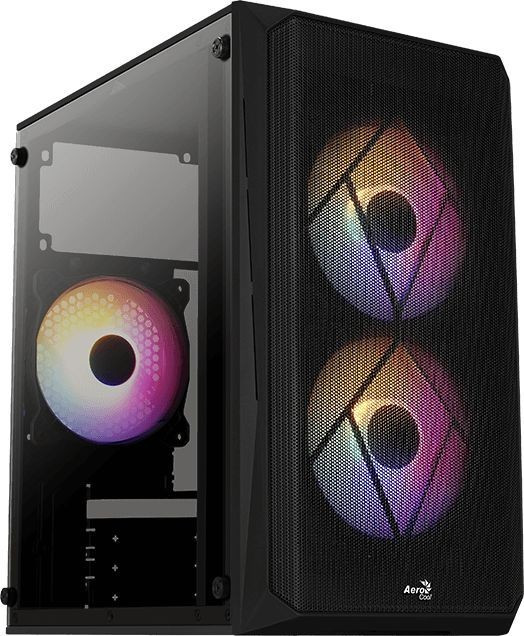 Aerocool Obudowa CS-107 Czarna ARGB USB 3.0 Mini Tower