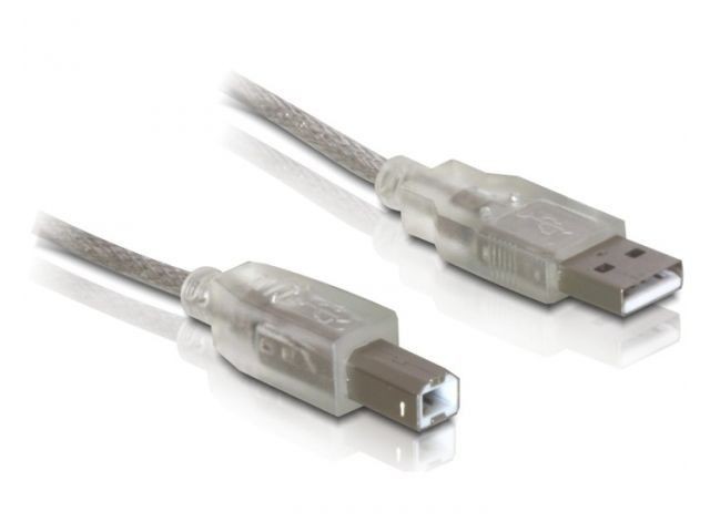 DeLOCK kabel USB 2.0 AM-BM + ferryt, 0.5m