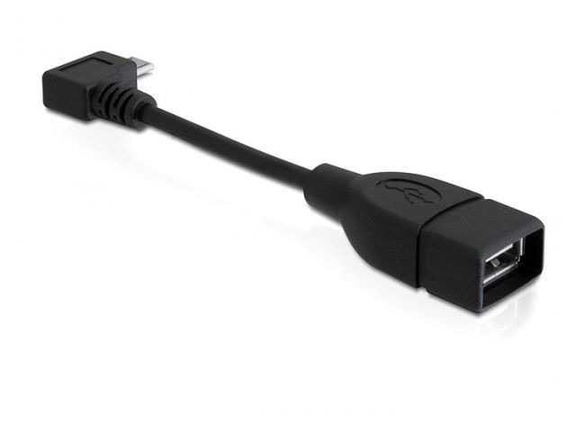 DeLOCK Kabel USB Micro->USB AM(F) OTG (kątowy) 11cm