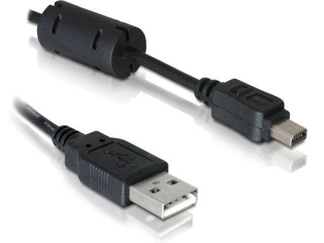 DeLOCK Kabel USB Mini 12Pin (Olympus) 1m