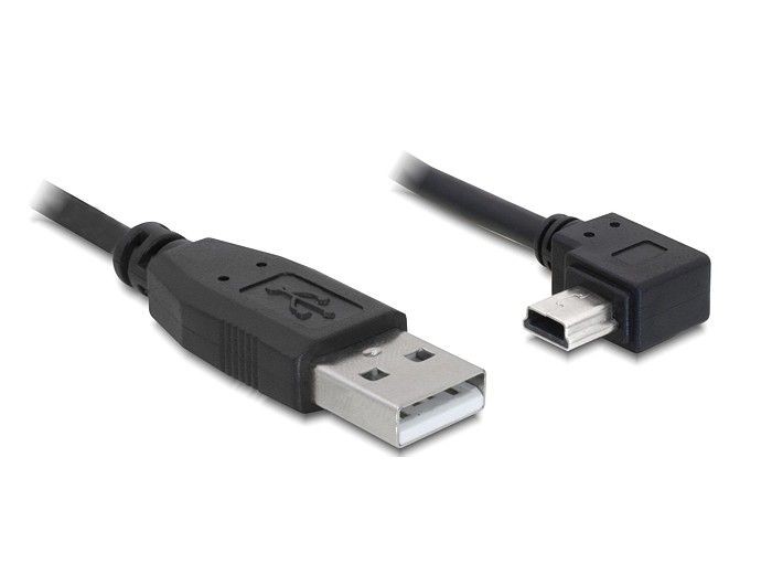 DeLOCK Kabel USB A(M)->Mini USB BM5P(M) kątowy 50cm