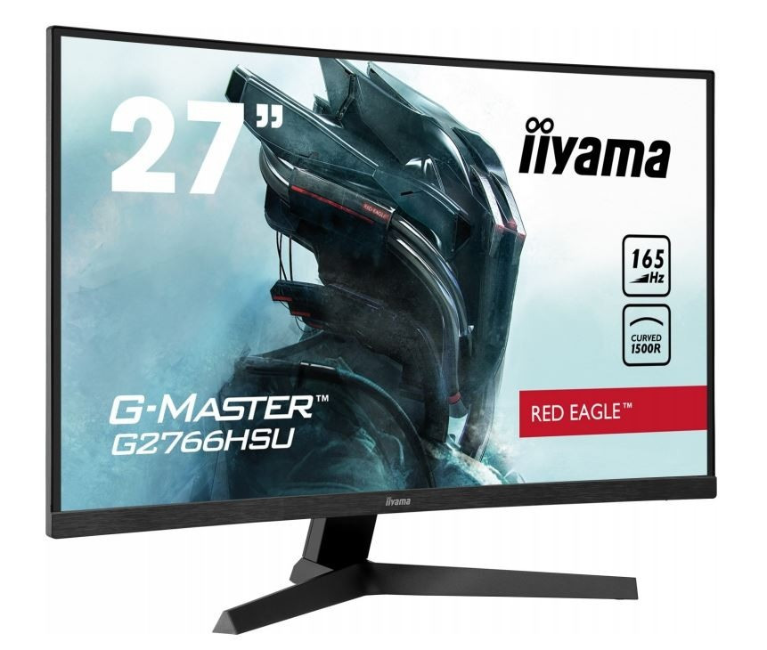 iiyama Monitor 27 cali G2766HSU-B1 VA,165HZ,1500R,1MS,DP,HDMIx2,USB,FreeSync