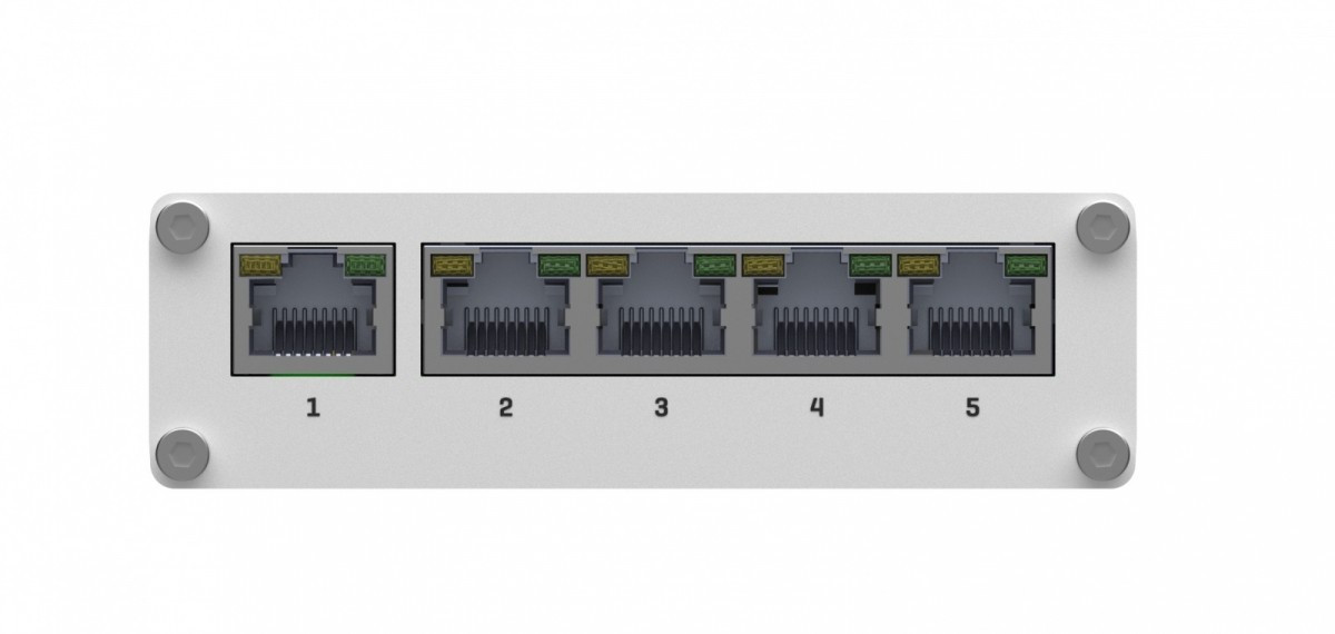 Teltonika Przełącznik przemysłowy TSW110 5xGigabit Ethernet