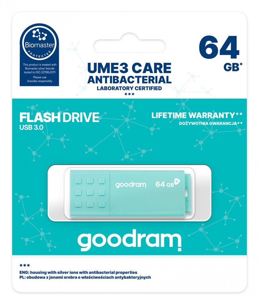 GoodRam Pendrive UME3 Care 64GB USB 3.0