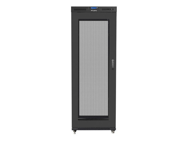 LANBERG Szafa instalacyjna rack stojąca 19 42U 800x1000 czarna, drzwi perforowane LCD (Flat pack)