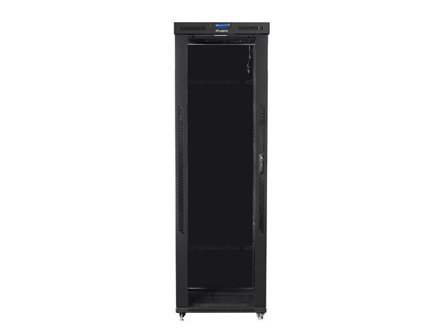 LANBERG Szafa instalacyjna rack stojąca 19 47U 800x1000 czarna, drzwi szklane LCD (Flat pack)