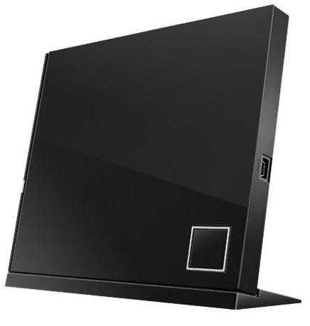 Asus SBW-06D2X-U/BLK/G/AS nagrywarka zewnętrzna Blu-Ray SBW-06D2X, 6x, USB 2.0, slim, czarna, retail