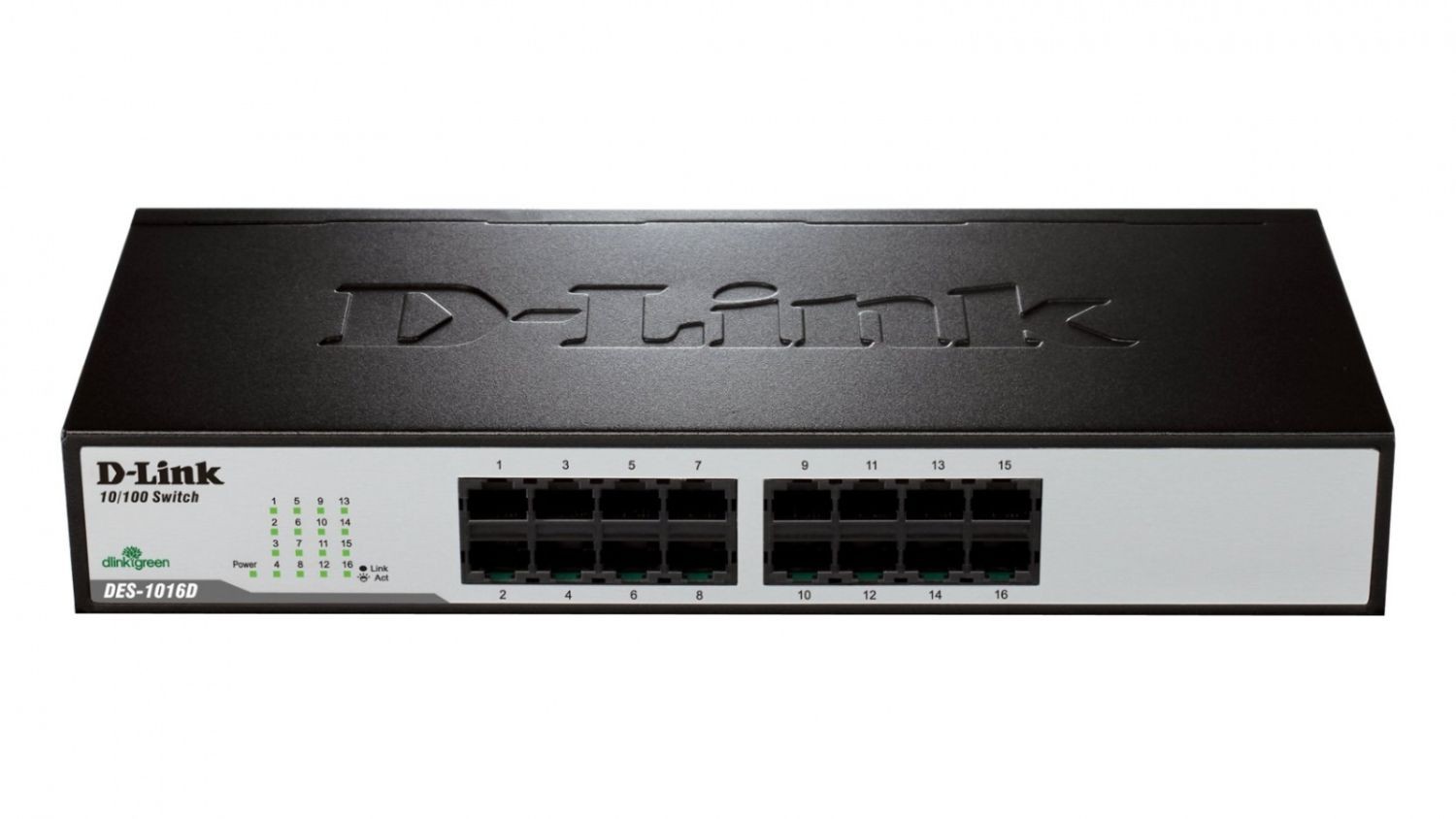 D-Link DLINK DES-1016D/E Express EtherNetwork Desktop Switch 16x10/100