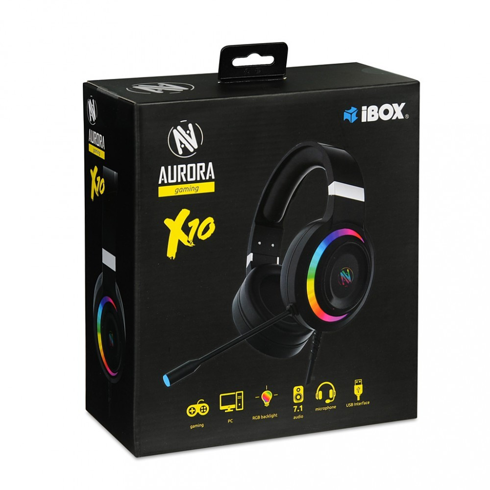 I-BOX Słuchawki iAurora X10 gamming 7.1