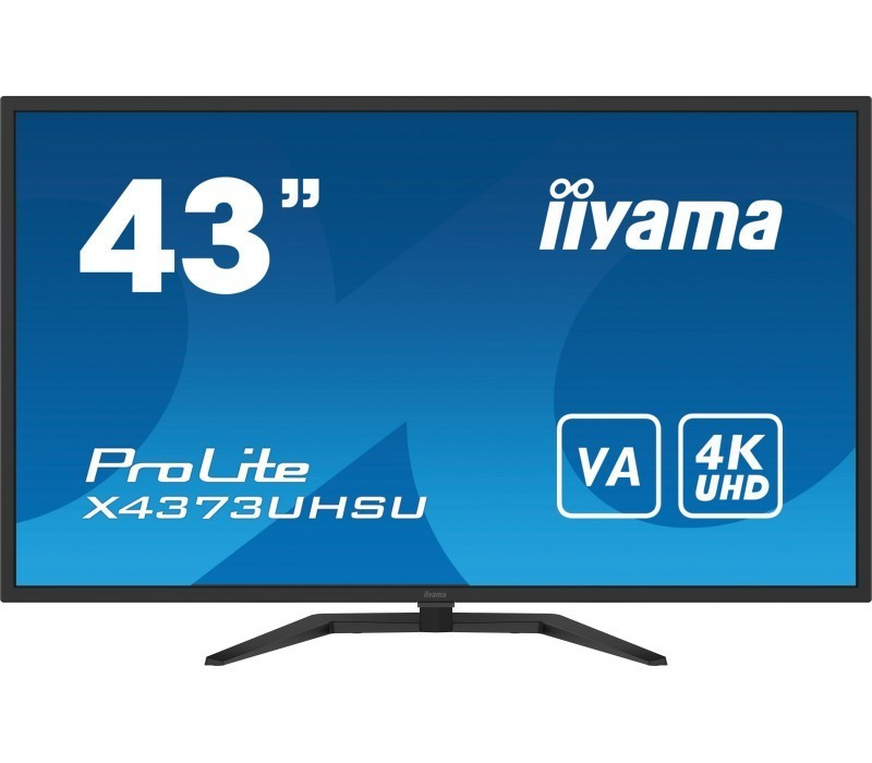 iiyama Monitor wielkoformatowy 43 cale X4373UHSU-B1 4K, VA, 2xHDMI, DP, mDP, 3ms, 2x7W, USBx4