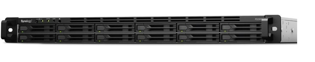 Synology Serwer NAS FS2500 12xHDD AMD Ryzen V1780B 8GB DDR4 2x1GbE 2x10GbE 2xUSB3.2.1 PCI-E 1U