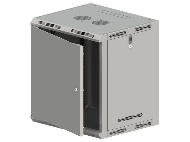 ALANTEC Szafa wisząca 19' 15U 600x500, drzwi metalowe FLAT PACK