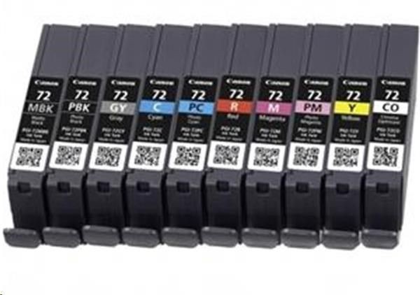 Canon 1LB PGI-72 MBK/C/M/Y/R ink cartridge black and colour standard capacity multipack