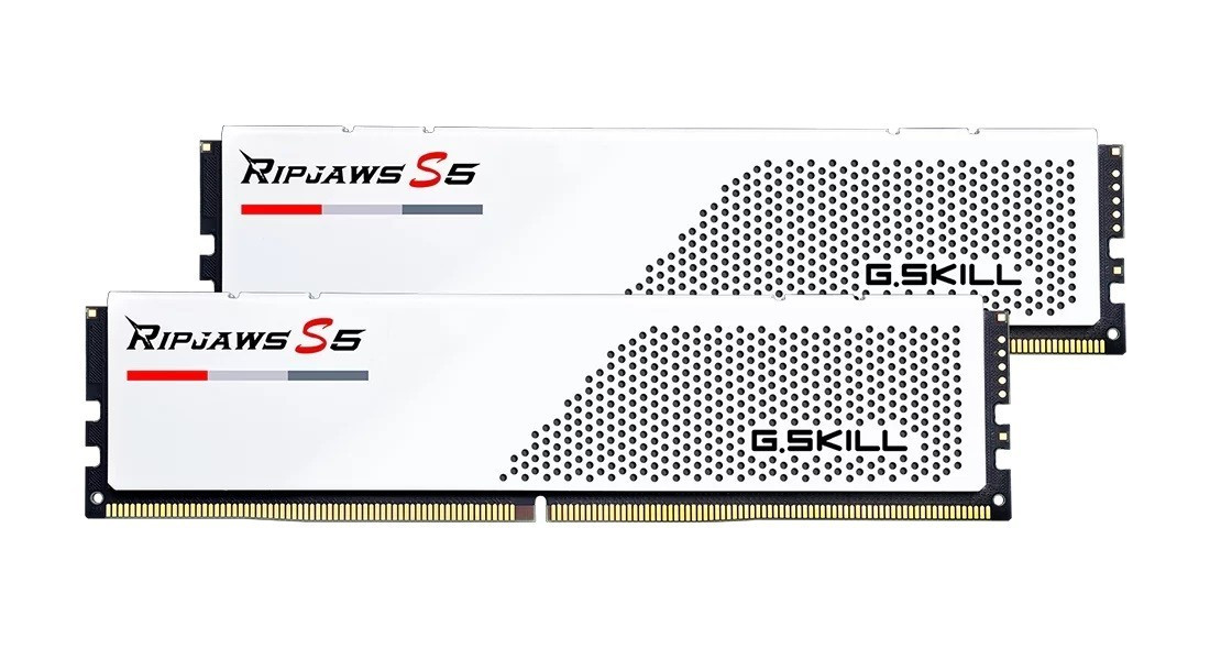 GSkill Pamięć PC DDR5 64GB (2x32GB) Ripjaws S5 6000MHz CL30 XMP3 biała