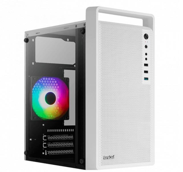 Aerocool Obudowa CS-109 RGB USB 3.0 Mini Tower biała