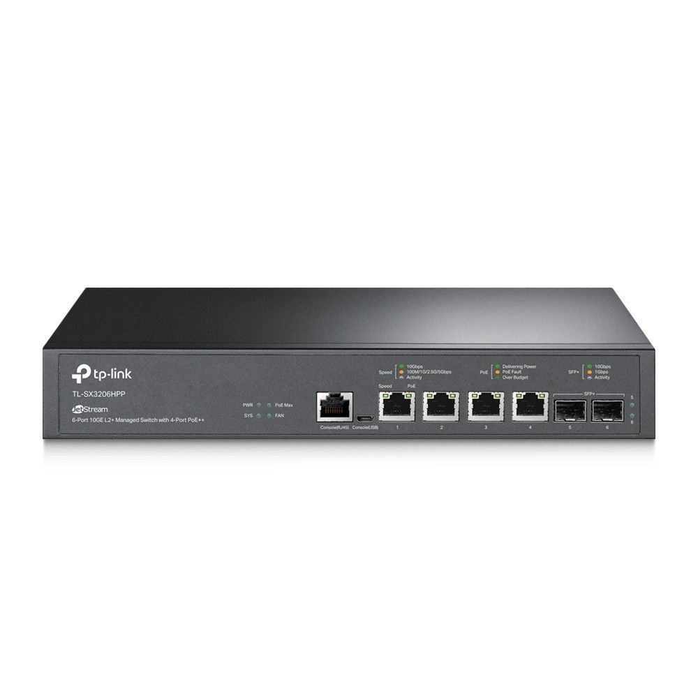 TP-Link Przełącznik SX3206HPP 6x10GE (4xPoE++)