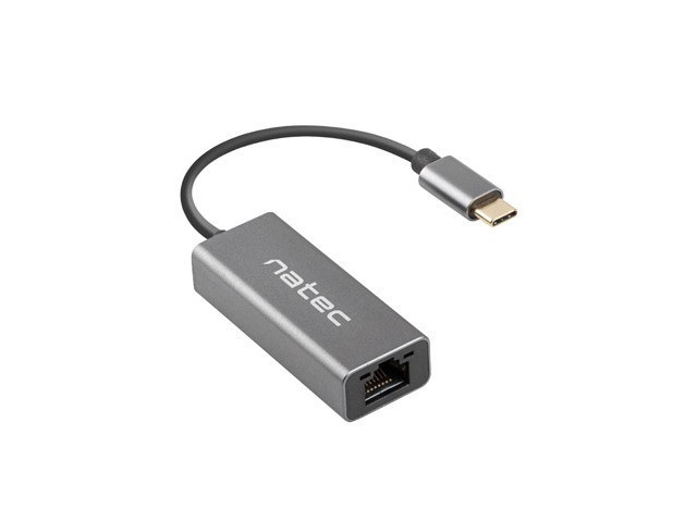 NATEC Karta sieciowa Cricket USB-C 3.1 - RJ-45 1Gb na kablu