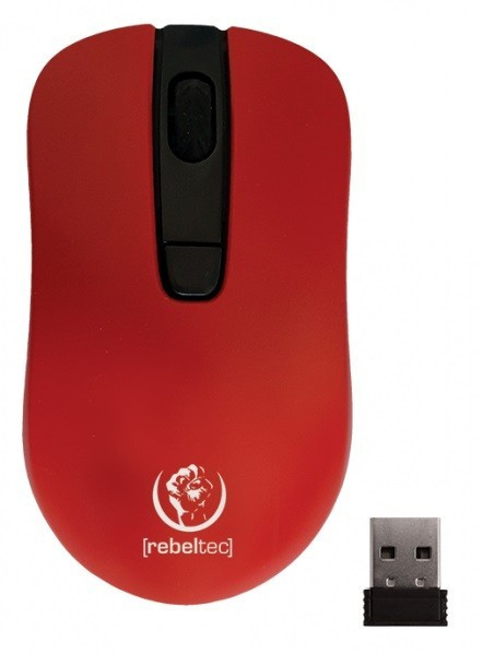 rebeltec Mysz bezprzewodowa STAR red 800/1000/1600 DPI