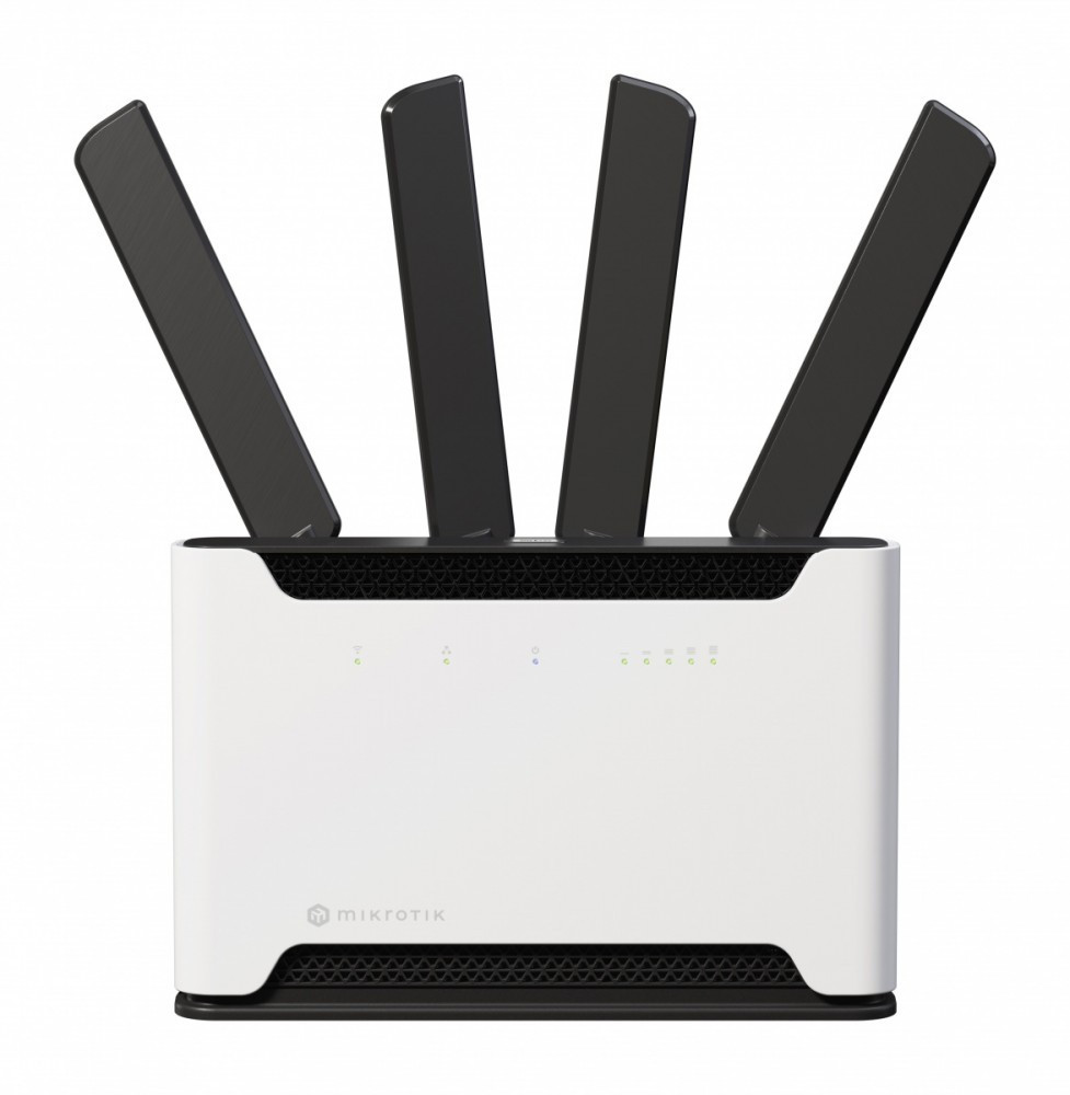MikroTik Chateau 5G ax kit 1x2.5 Gigabit LAN 4x Gigabit LAN port 802.11ax Dual-Band wireless router with external antennas