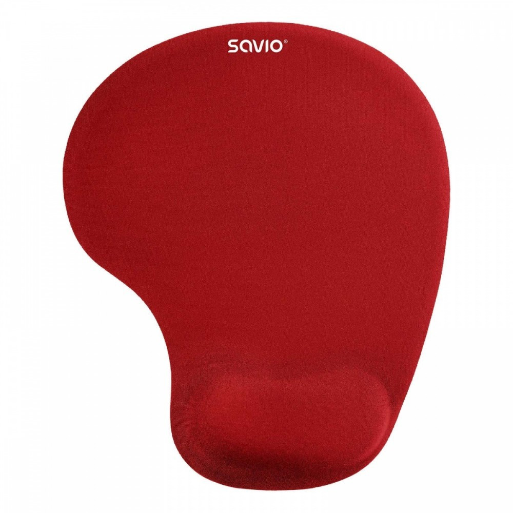 Savio Podkładka żelowa pod mysz czerwona MP-01R