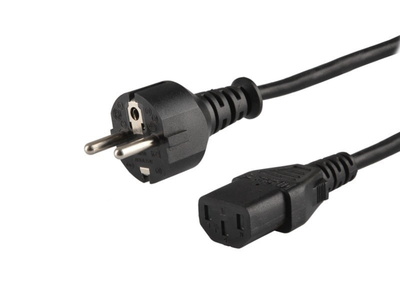 Savio Kabel zasilający Schuko męski - IEC C13, 1,2m, wielopak 10szt., CL-89