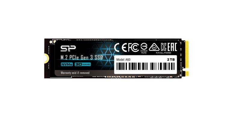 Silicon-Power Dysk SSD P34A60 2TB PCIE M.2 NVMe 2200/1600 MB/s