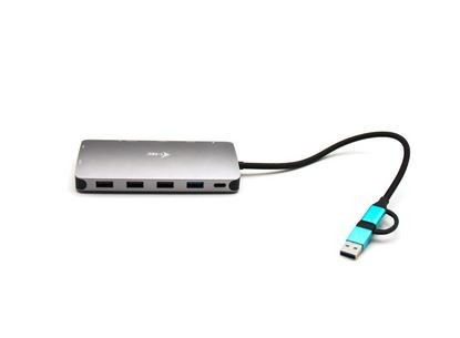 iTec Stacja dokująca USB 3.0/USB-C/Thunderbolt 3x Display Metal Nano Dock LAN +Power Delivery 100W