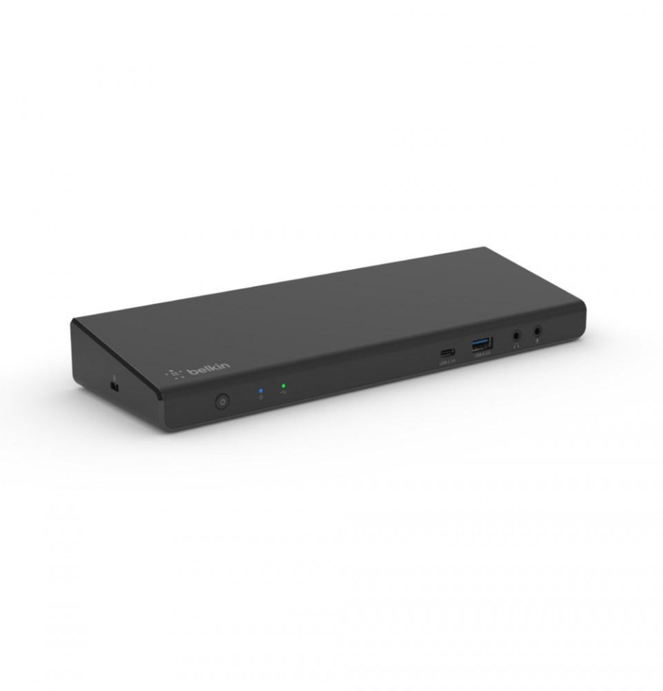 Belkin Stacja dokująca USB C Display Link, obsługa trzech wyświetlaczy do 4K, HDMI, DP, USB C, USB A, GbE, Audio, PD 85w, kompatybilność z Mac/PC/Chrome