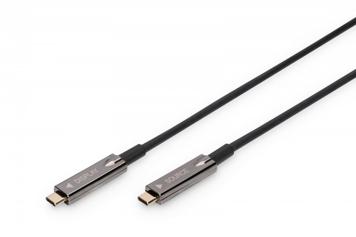 Digitus Kabel połączeniowy hybrydowy AOC USB 3.1 Typ C/USB Typ C 4K 60Hz 20m