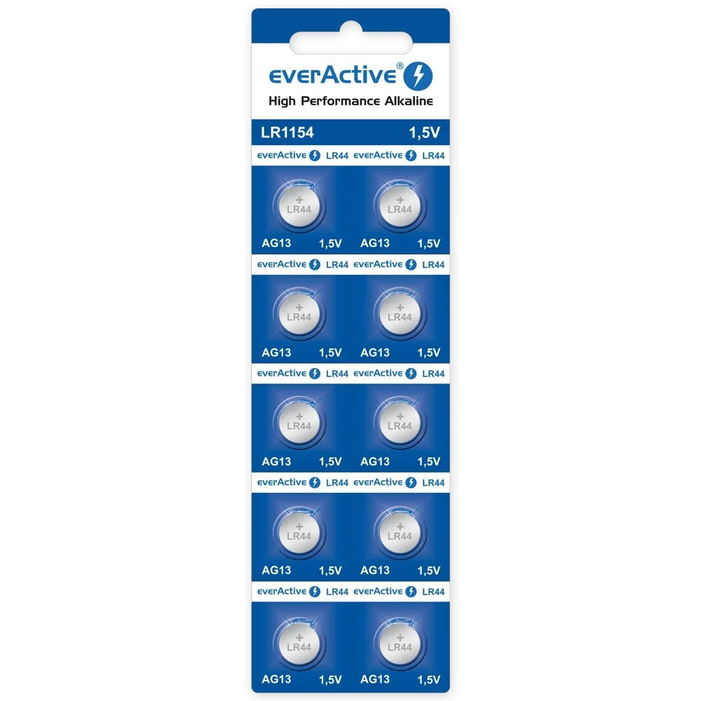 everActive Baterie alkaliczne mini AG13/G13/LR1154/LR44 blister 10 szt.