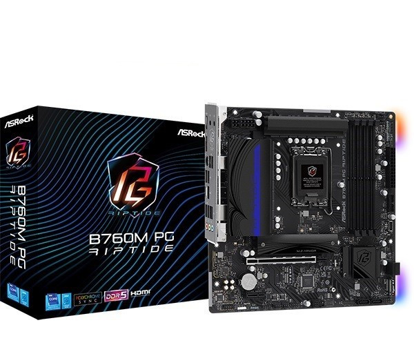 ASRock B760M PG RIPTIDE mATX 4xDDR5 1xPCIe 4.0 x16 LAN 2.5Gb/s