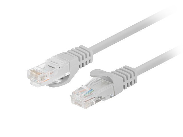 Lanberg Patchcord kat.5e UTP 7.5m szary fluke