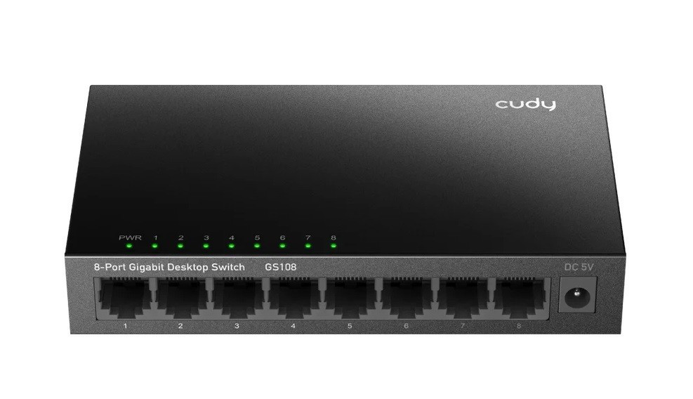 Cudy Przełącznik GS108 8xGE metalowa obudowa