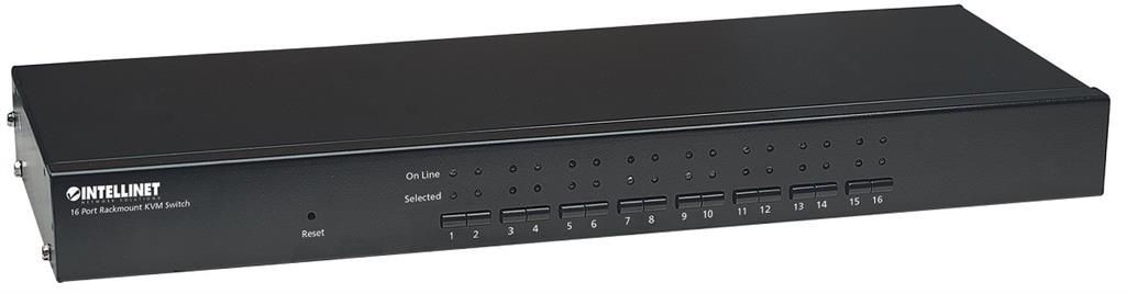 Intellinet Network Solutions Intellinet 16-Port Rackmount KVM Switch, USB + PS/2, včetně 16 ks 1,8m kabelů