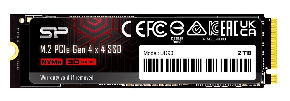 Silicon-Power Dysk SSD UD90 2TB PCIe M.2 2280 NVMe Gen 4x4 5000/4800 MB/s