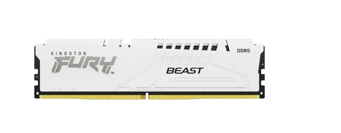 Kingston Pamięć DDR5 Fury Beast 16GB(1*16GB)/5200 CL36 biała