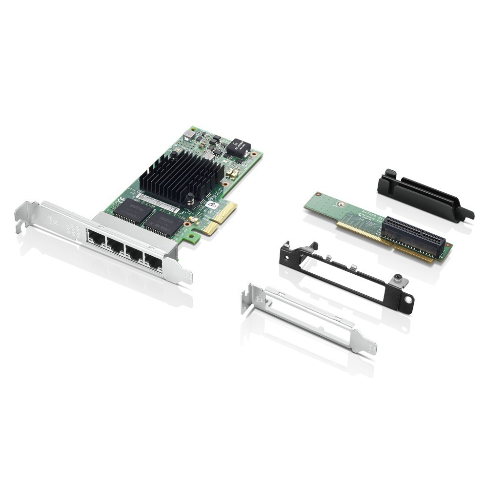 Lenovo Karta rozszerzeń sieci Ethernet Intel I350-T4 4-portowa 4XC0R41416