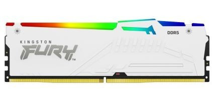 Kingston Pamięć DDR5 Fury Beast RGB 64GB(4*16GB)/5200 CL40 biała