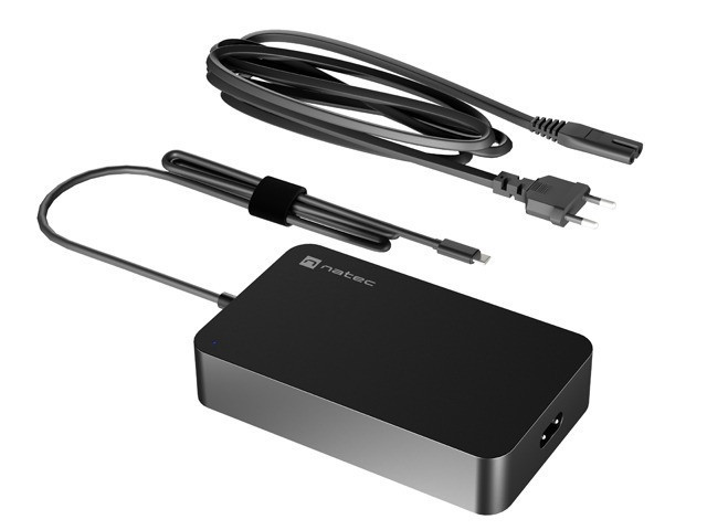 NATEC Zasilacz Laptop Grayling USB-C 90W do laptopów, tabletów, telefonów