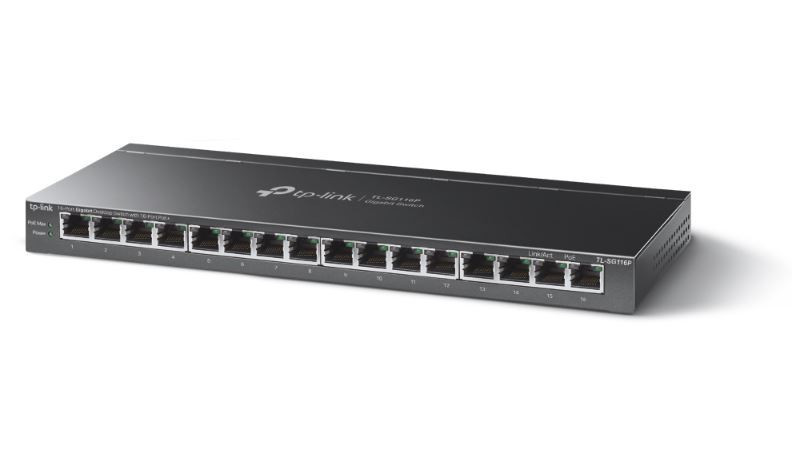 TP-Link Przełącznik niezarządzalne SG116P 16xGE (16xPoE+)